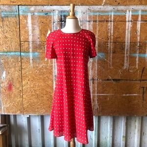 Liz Claiborne Vintage Red Polka Dress